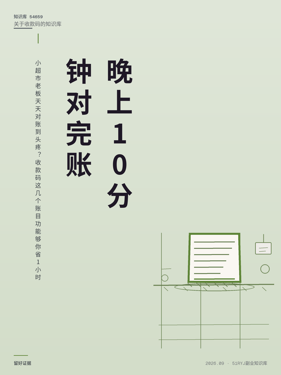 小超市老板天天对账到头疼？收款码这几个账目功能够你省1小时