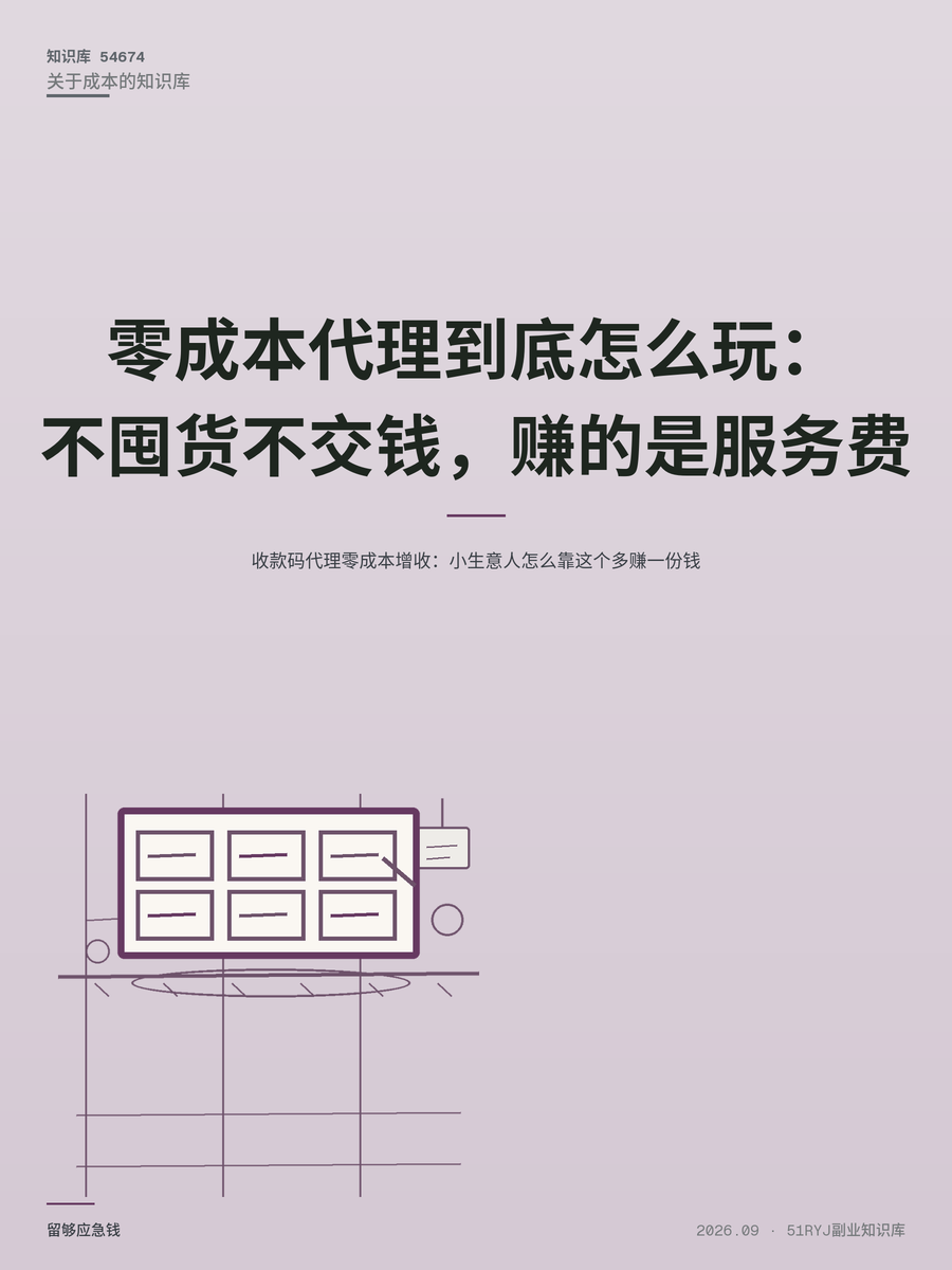 收款码代理零成本增收：小生意人怎么靠这个多赚一份钱