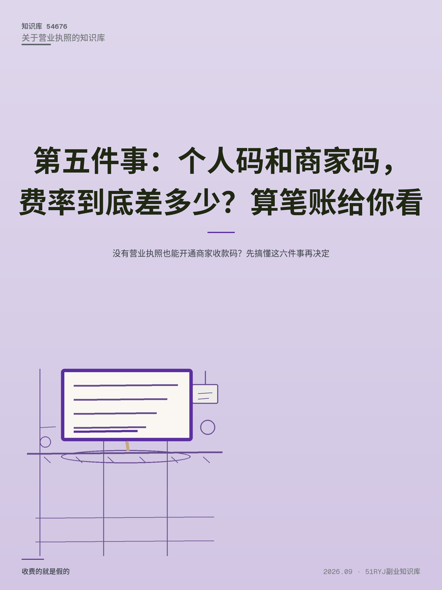 没有营业执照也能开通商家收款码？先搞懂这六件事再决定