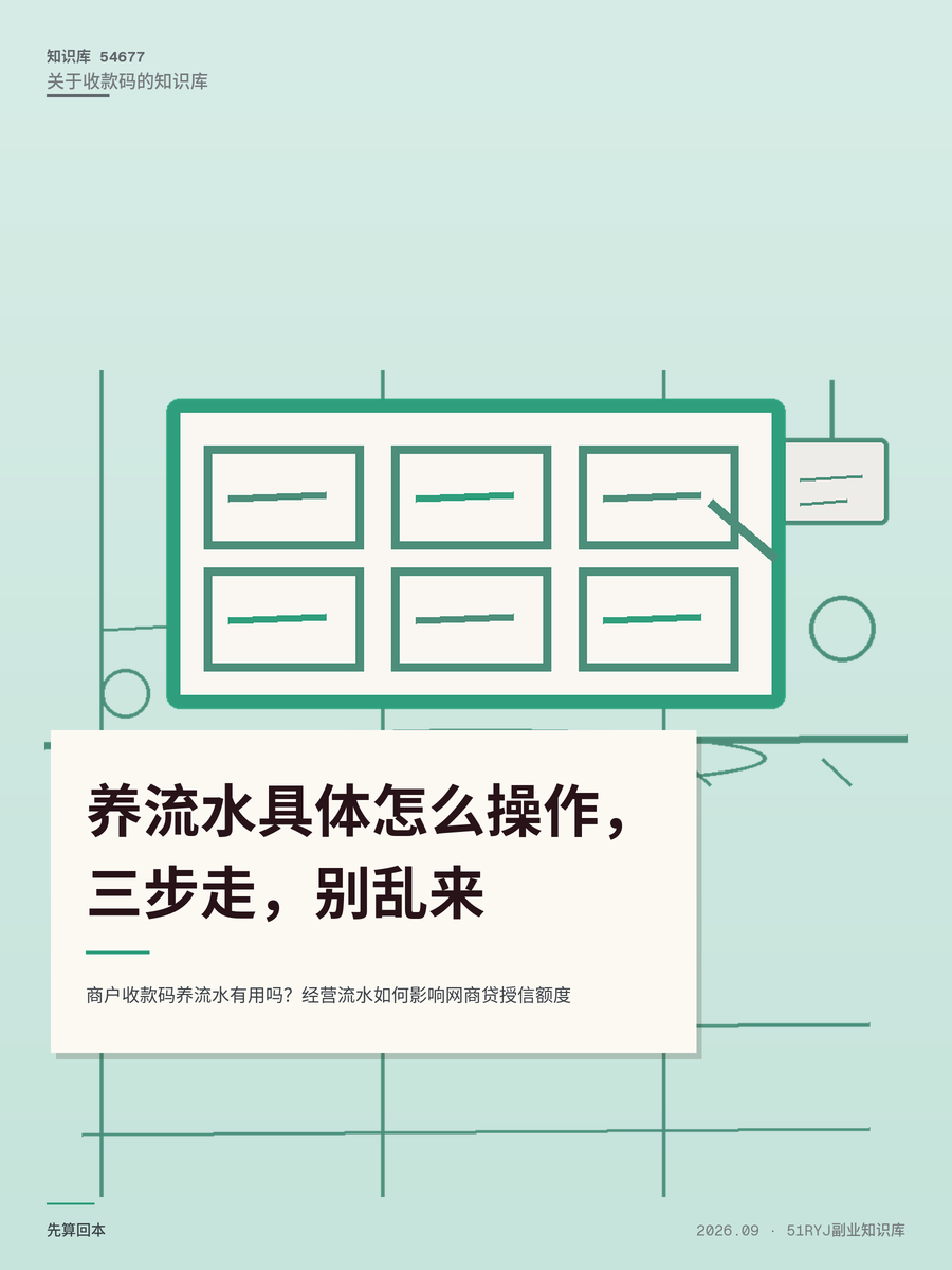 商户收款码养流水有用吗？经营流水如何影响网商贷授信额度