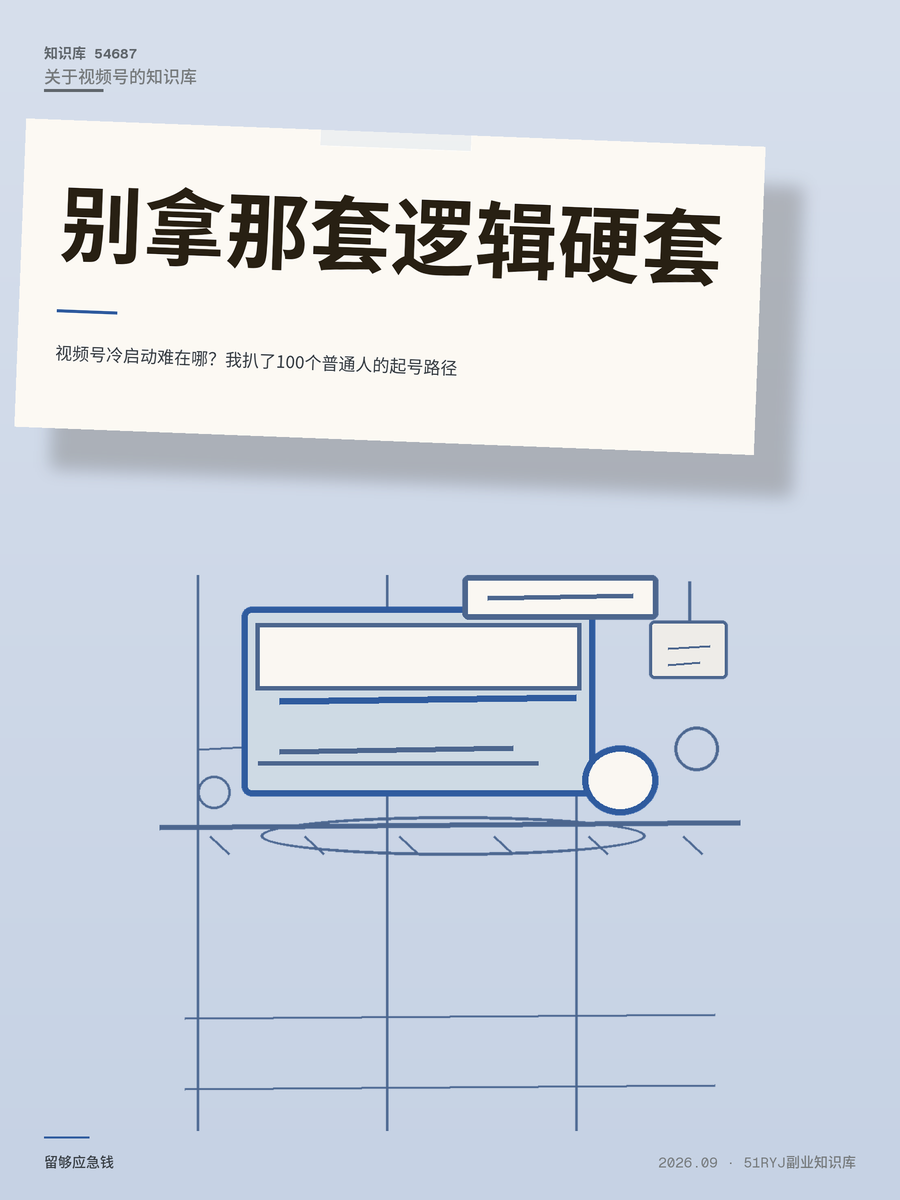 视频号冷启动难在哪？我扒了100个普通人的起号路径