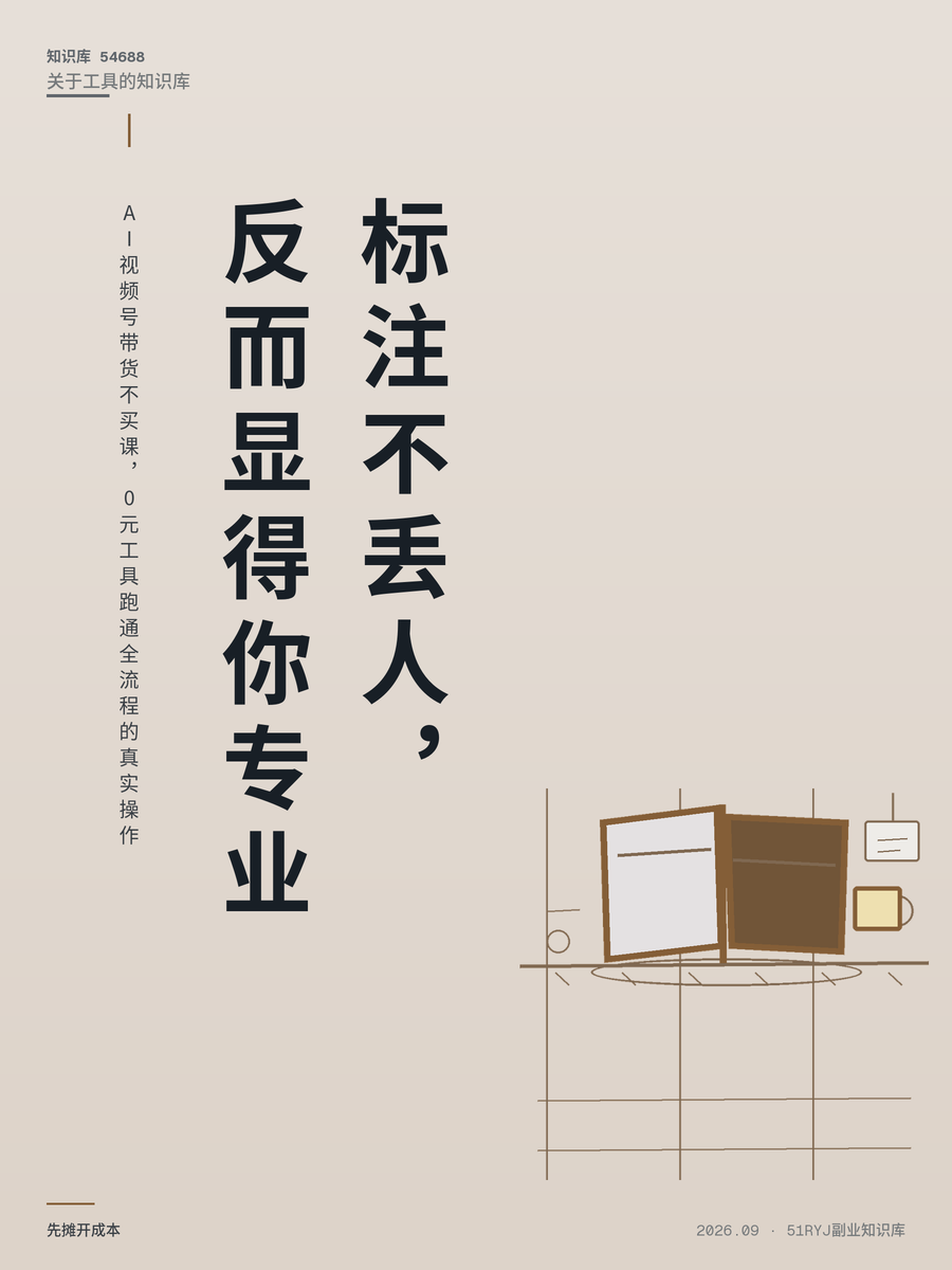 AI视频号带货不买课，0元工具跑通全流程的真实操作