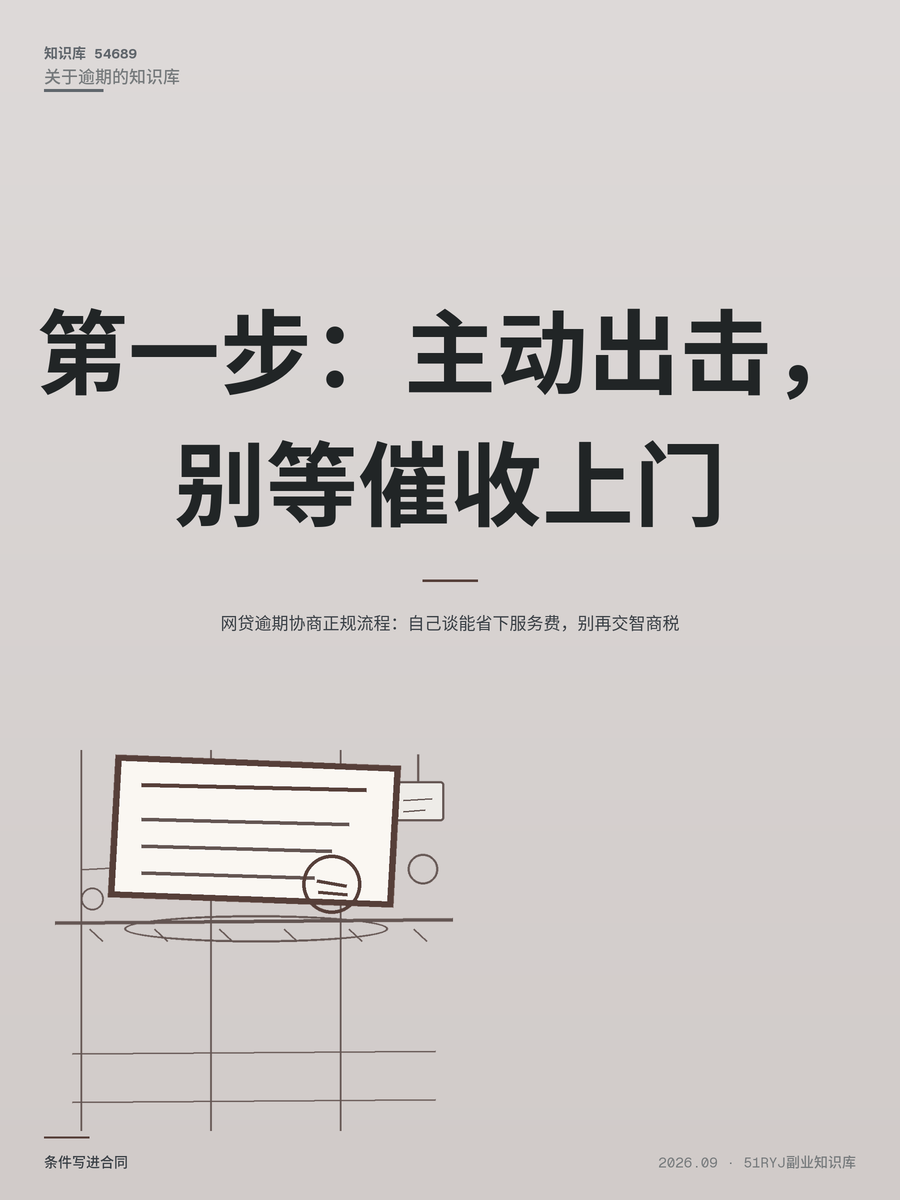 网贷逾期协商正规流程：自己谈能省下服务费，别再交智商税