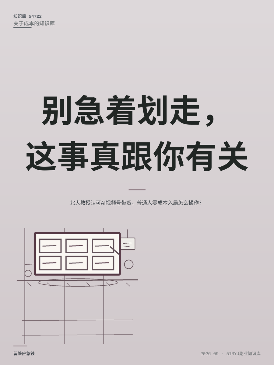 北大教授认可AI视频号带货，普通人零成本入局怎么操作？