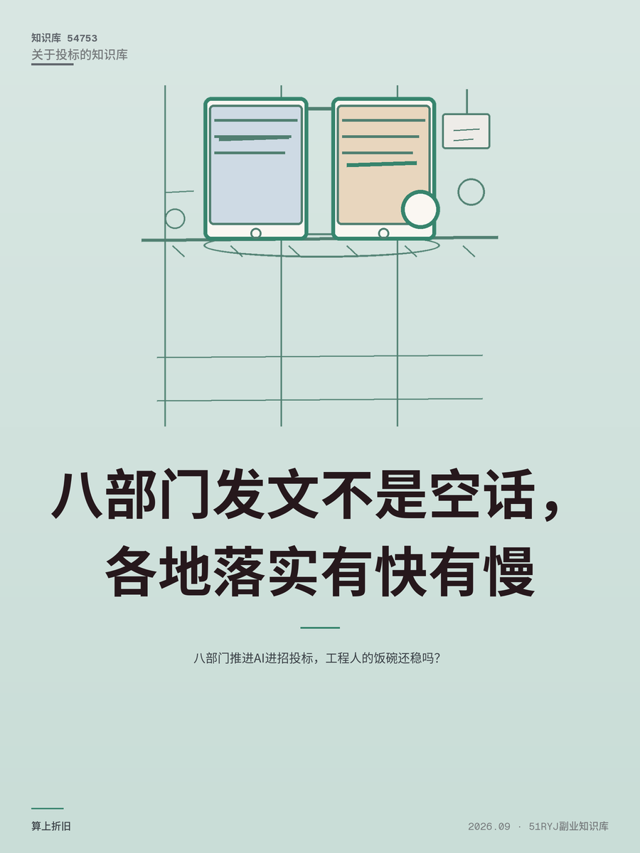 八部门推进AI进招投标，工程人的饭碗还稳吗？