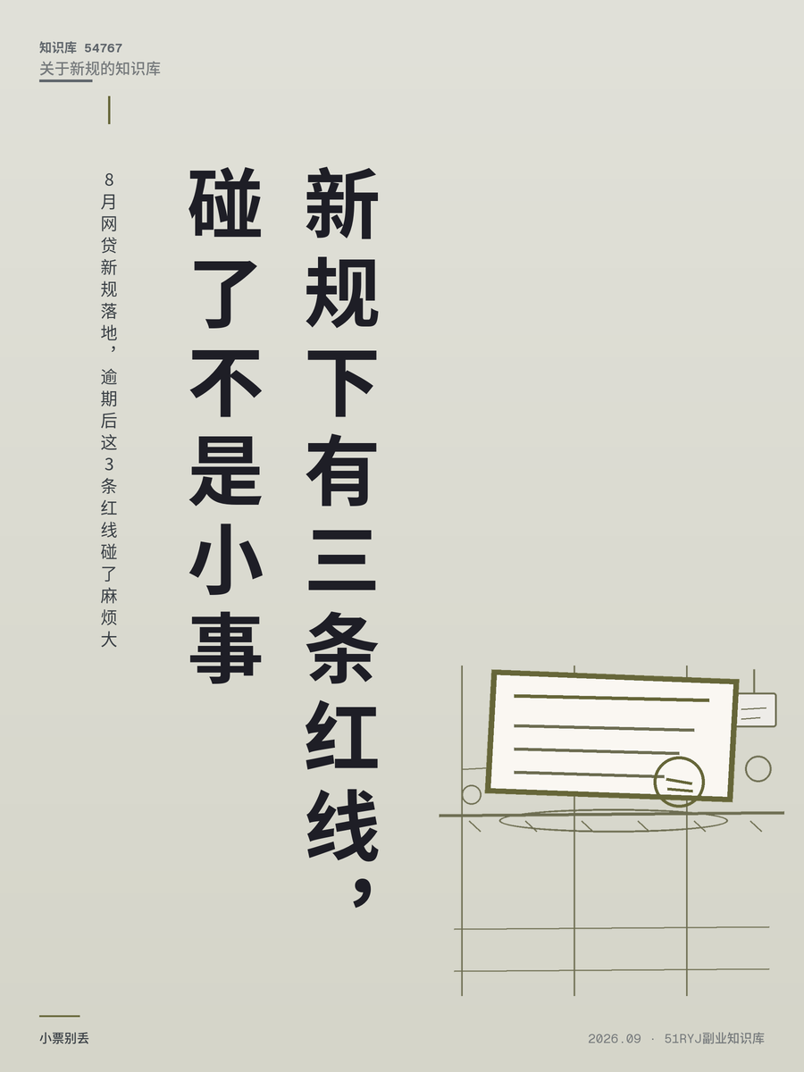8月网贷新规落地，逾期后这3条红线碰了麻烦大