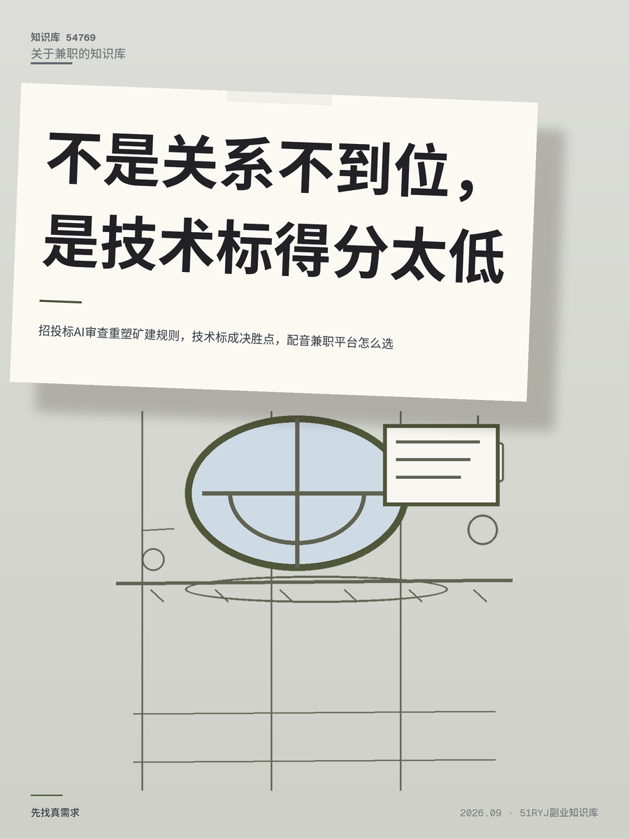 招投标AI审查重塑矿建规则，技术标成决胜点，配音兼职平台怎么选