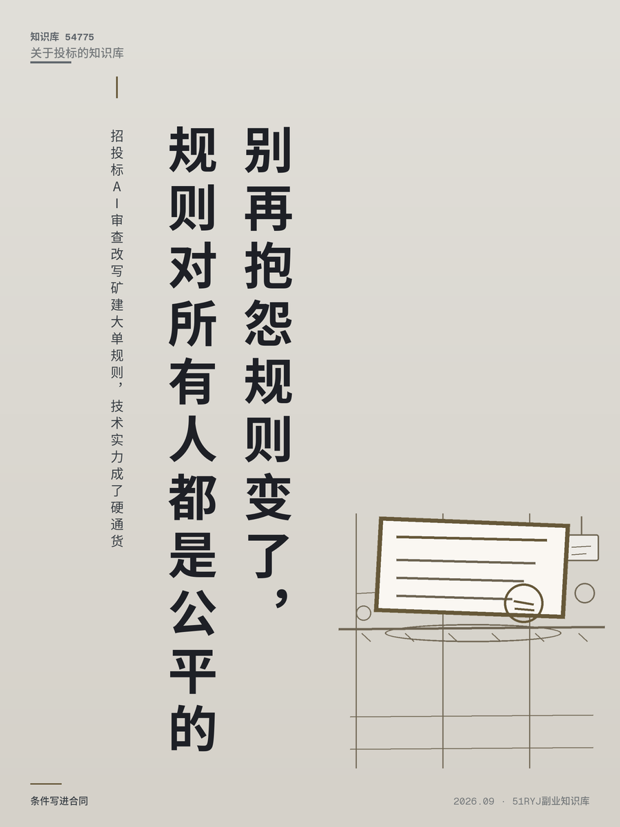 招投标AI审查改写矿建大单规则，技术实力成了硬通货
