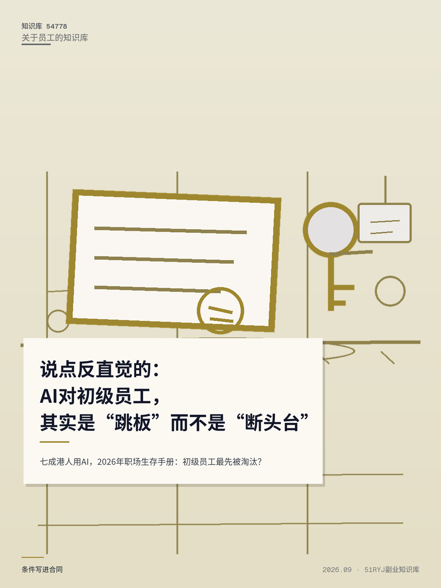 七成港人用AI，2026年职场生存手册：初级员工最先被淘汰？