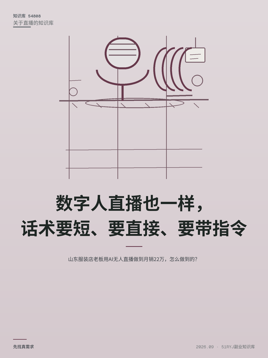 山东服装店老板用AI无人直播做到月销22万，怎么做到的？