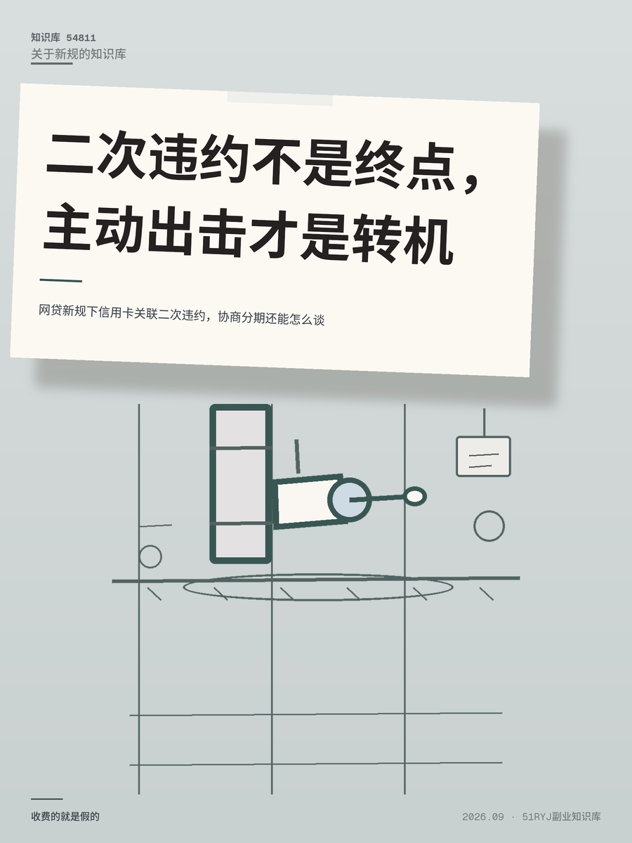 网贷新规下信用卡关联二次违约，协商分期还能怎么谈