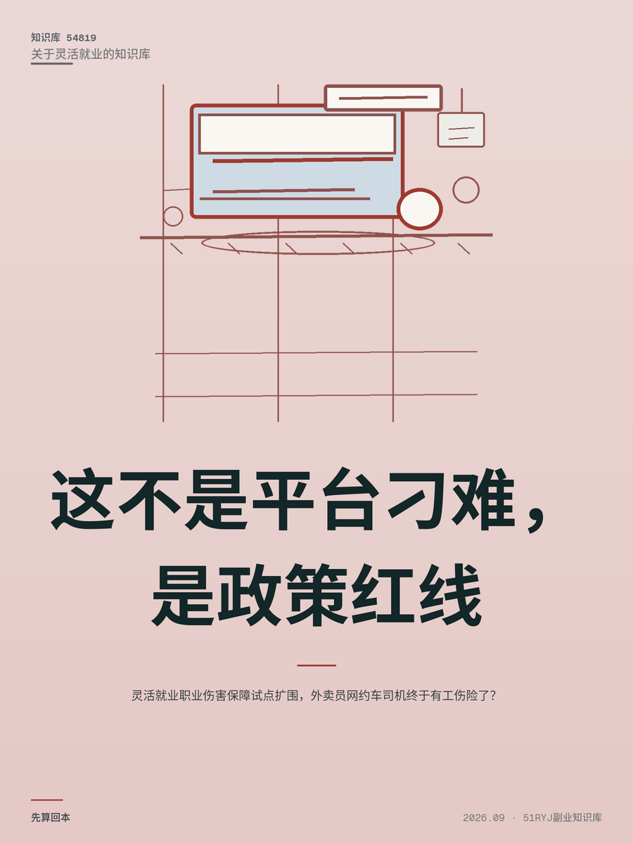 灵活就业职业伤害保障试点扩围，外卖员网约车司机终于有工伤险了？