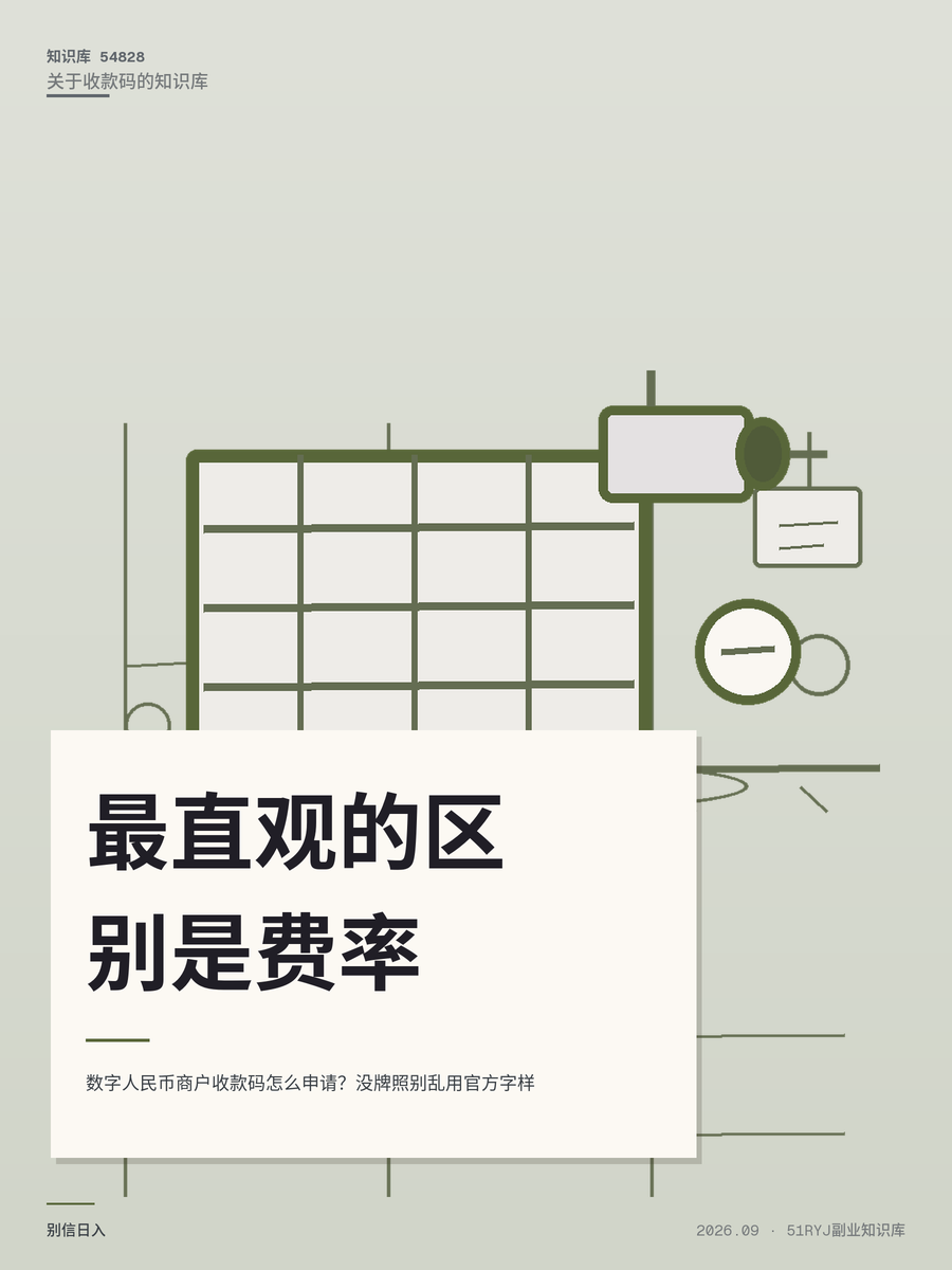 数字人民币商户收款码怎么申请？没牌照别乱用官方字样