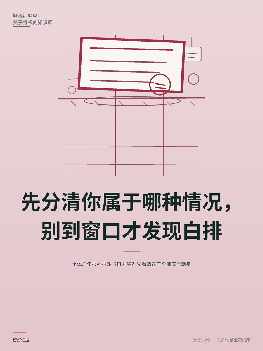 个体户年报补报想当日办结？先看清这三个细节再动身