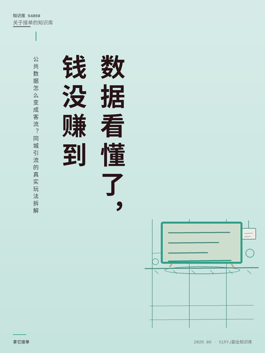 公共数据怎么变成客流？同城引流的真实玩法拆解