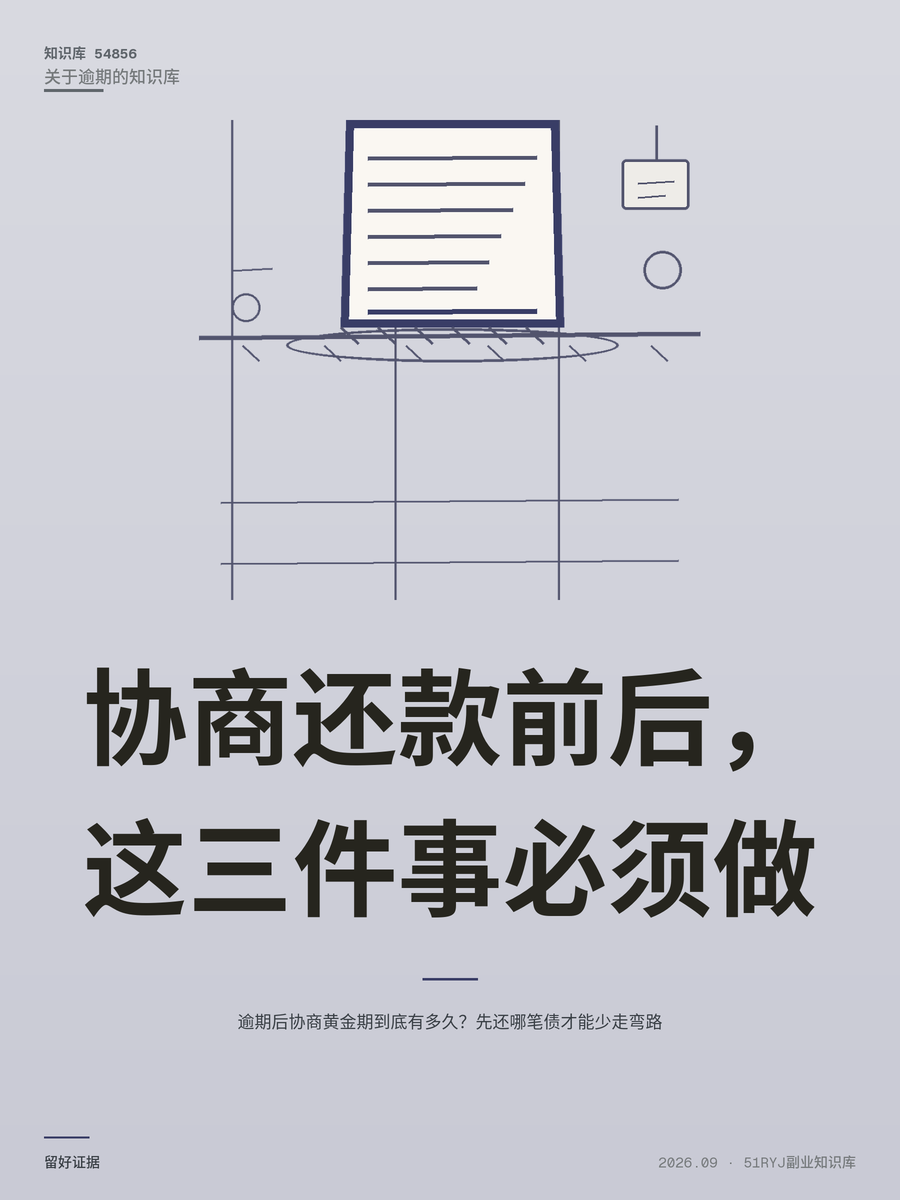 逾期后协商黄金期到底有多久？先还哪笔债才能少走弯路