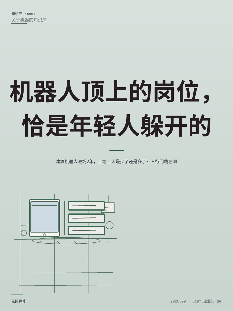 建筑机器人进场2年，工地工人是少了还是多了？入行门路在哪