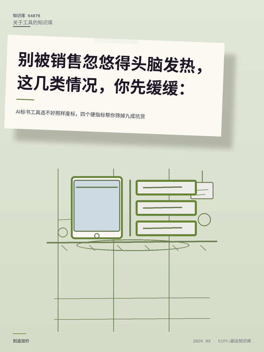 AI标书工具选不好照样废标，四个硬指标帮你筛掉九成坑货