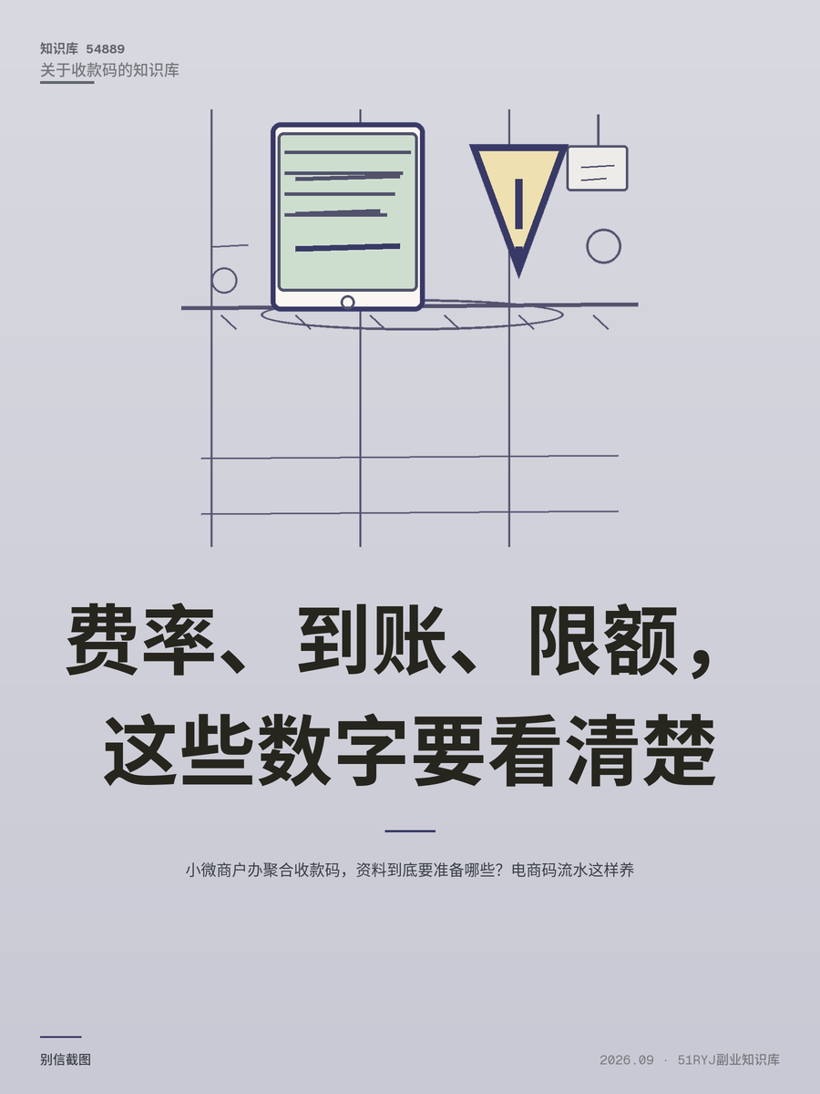 小微商户办聚合收款码，资料到底要准备哪些？电商码流水这样养