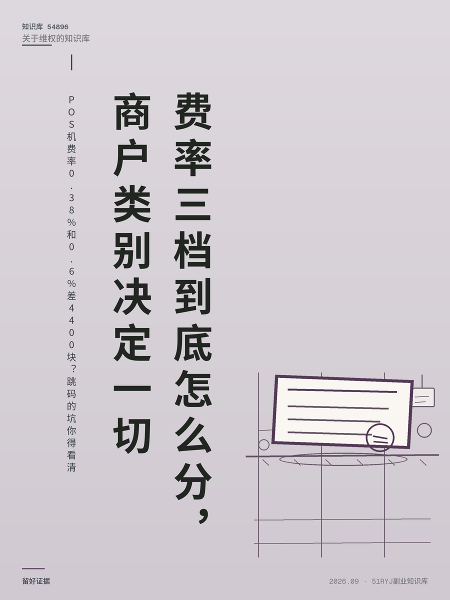 POS机费率0.38%和0.6%差4400块？跳码的坑你得看清