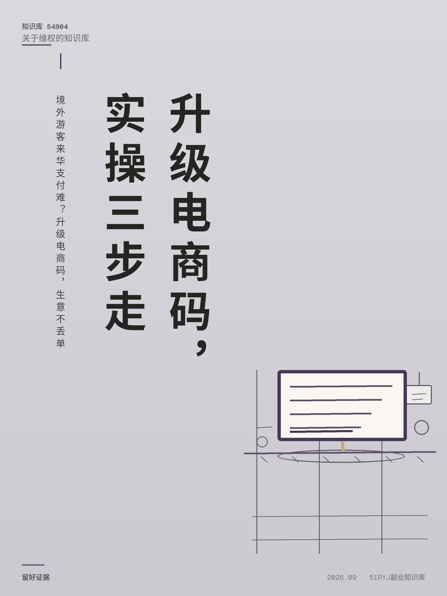 境外游客来华支付难？升级电商码，生意不丢单