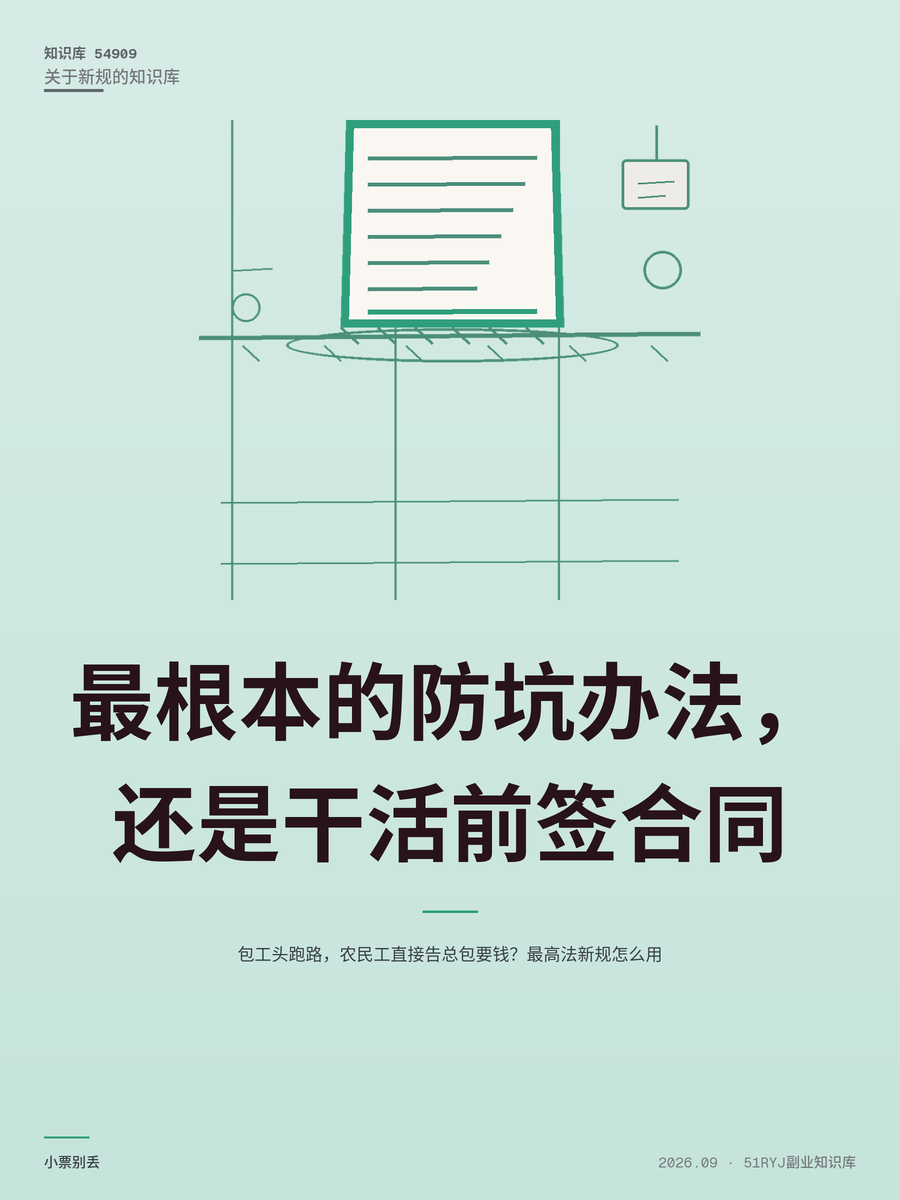 包工头跑路，农民工直接告总包要钱？最高法新规怎么用