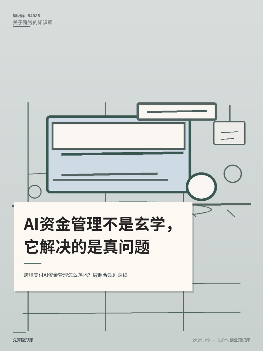 跨境支付AI资金管理怎么落地？牌照合规别踩线