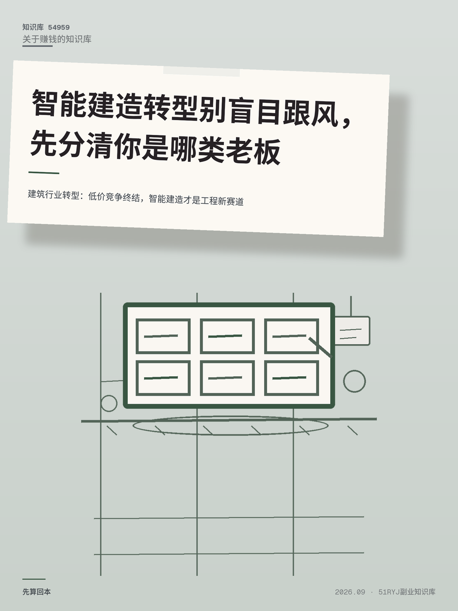 建筑行业转型：低价竞争终结，智能建造才是工程新赛道