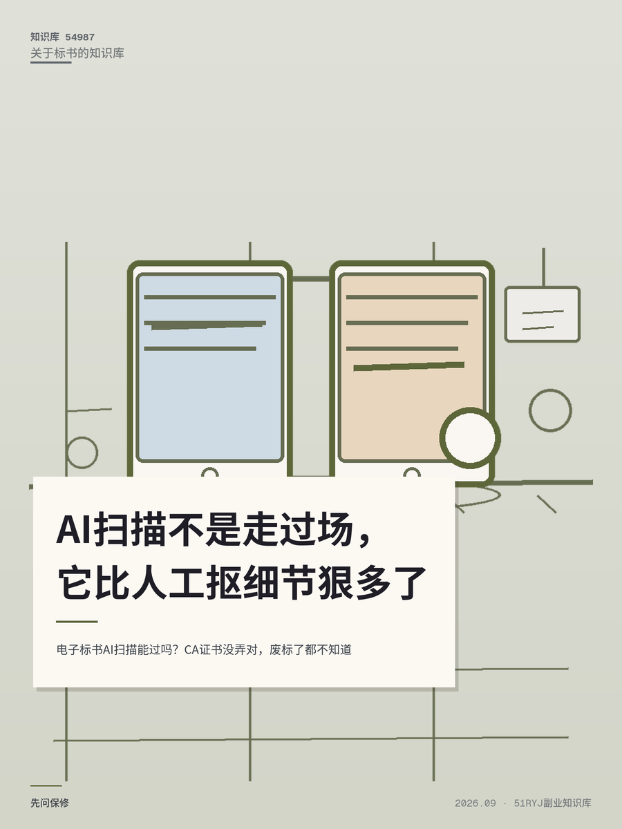 电子标书AI扫描能过吗？CA证书没弄对，废标了都不知道
