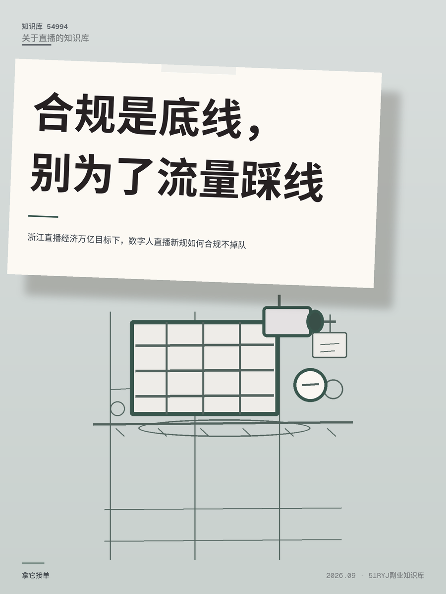 浙江直播经济万亿目标下，数字人直播新规如何合规不掉队