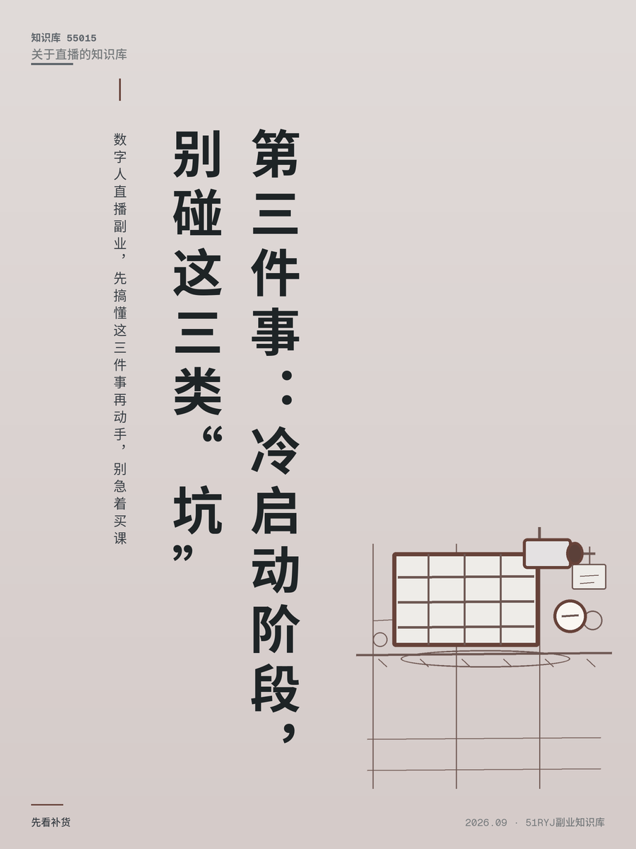 数字人直播副业，先搞懂这三件事再动手，别急着买课