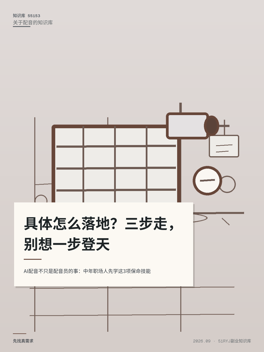 AI配音不只是配音员的事：中年职场人先学这3项保命技能