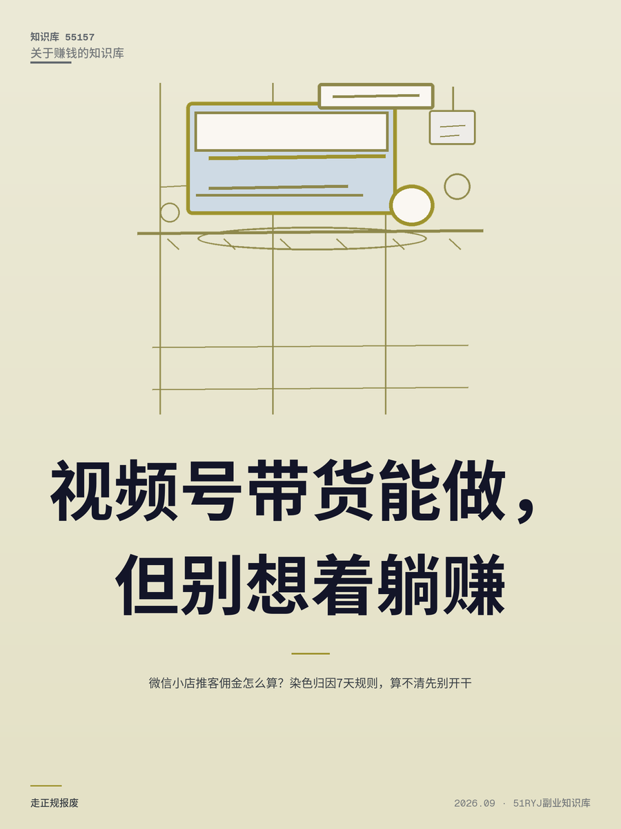 微信小店推客佣金怎么算？染色归因7天规则，算不清先别开干