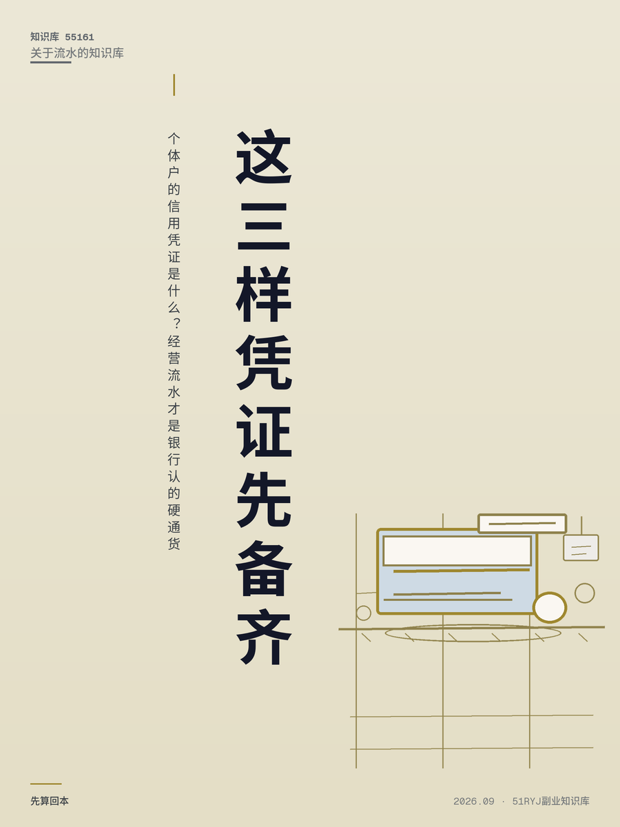 个体户的信用凭证是什么？经营流水才是银行认的硬通货