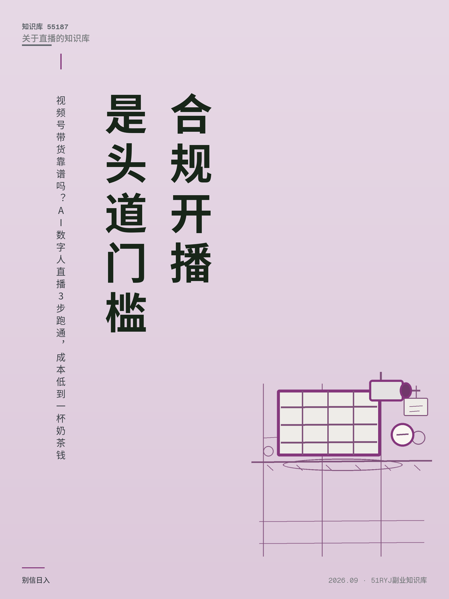 视频号带货靠谱吗？AI数字人直播3步跑通，成本低到一杯奶茶钱