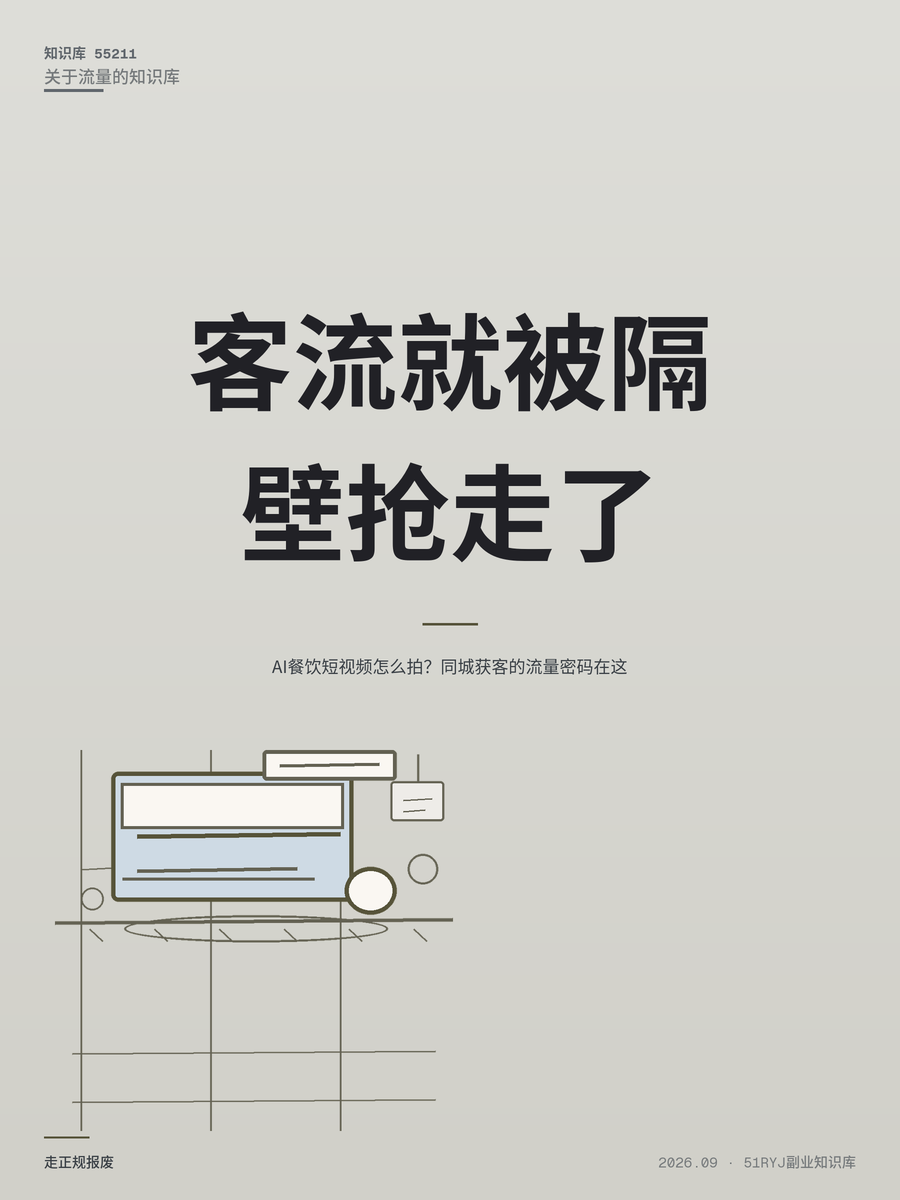 AI餐饮短视频怎么拍？同城获客的流量密码在这