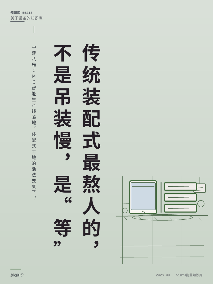 中建八局CMC智能生产线落地，装配式工地的活法要变了？