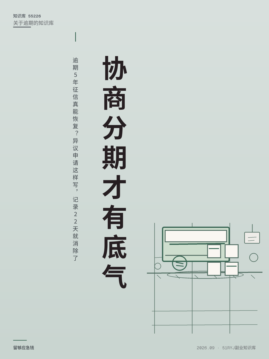 逾期5年征信真能恢复？异议申请这样写，记录22天就消除了