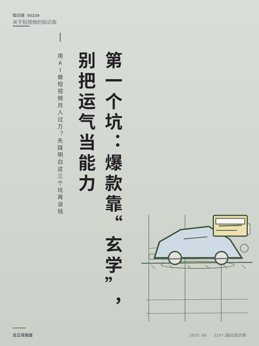 用AI做短视频月入过万？先踩明白这三个坑再谈钱