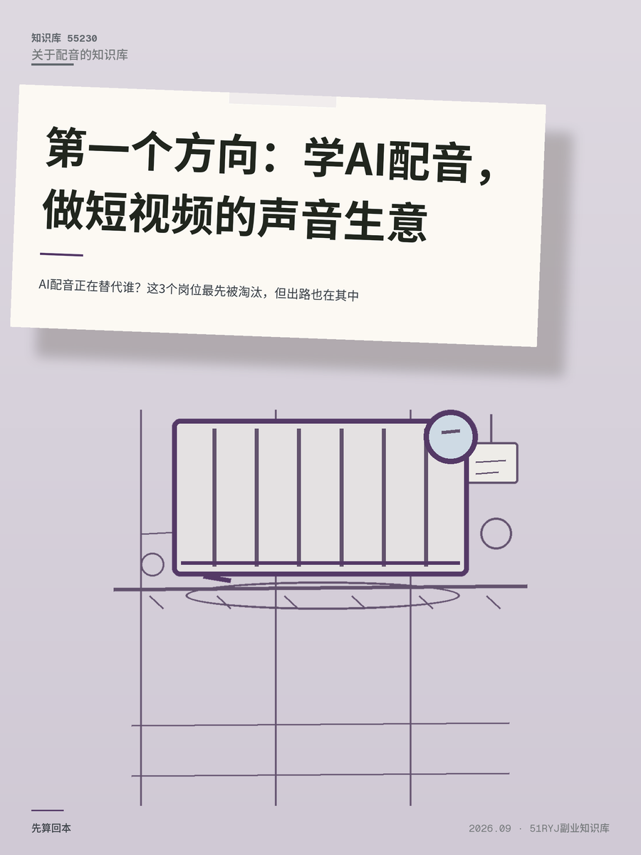 AI配音正在替代谁？这3个岗位最先被淘汰，但出路也在其中