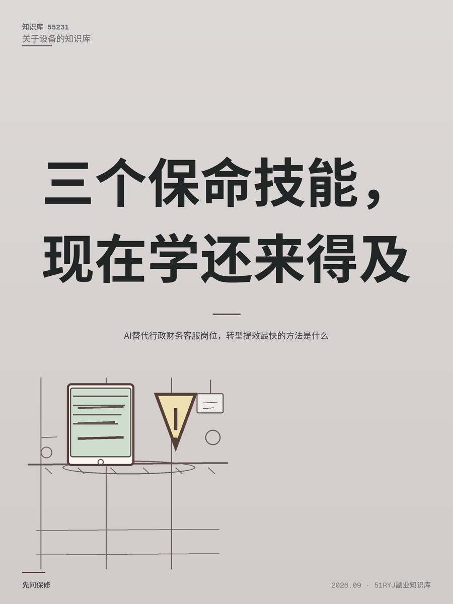 AI替代行政财务客服岗位，转型提效最快的方法是什么