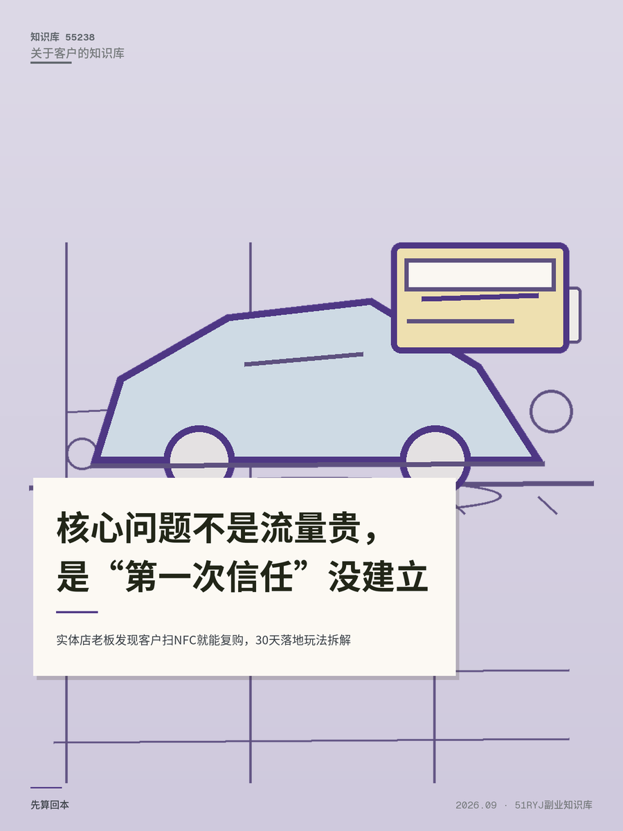 实体店老板发现客户扫NFC就能复购，30天落地玩法拆解