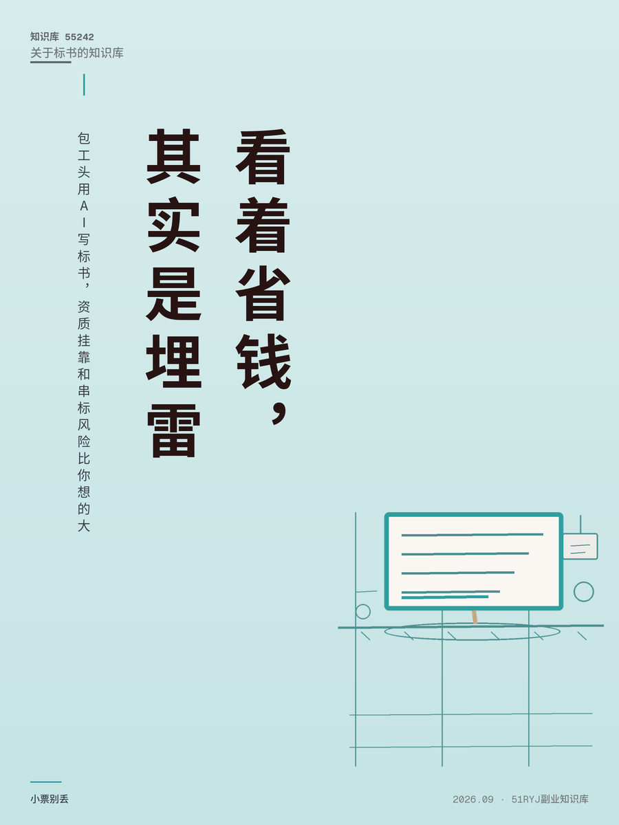 包工头用AI写标书，资质挂靠和串标风险比你想的大
