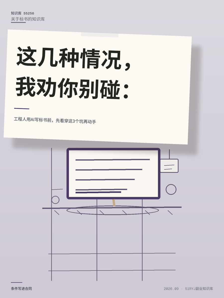 工程人用AI写标书前，先看穿这3个坑再动手