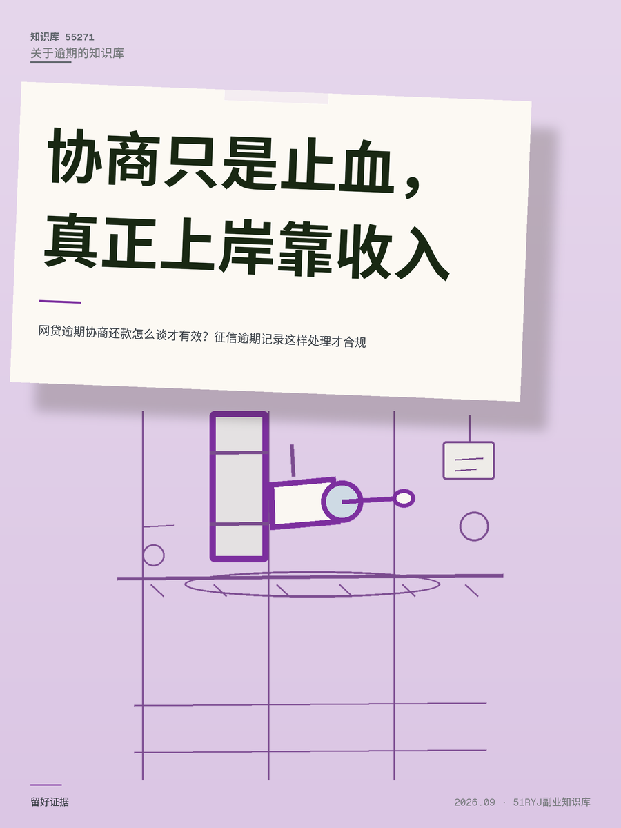 网贷逾期协商还款怎么谈才有效？征信逾期记录这样处理才合规