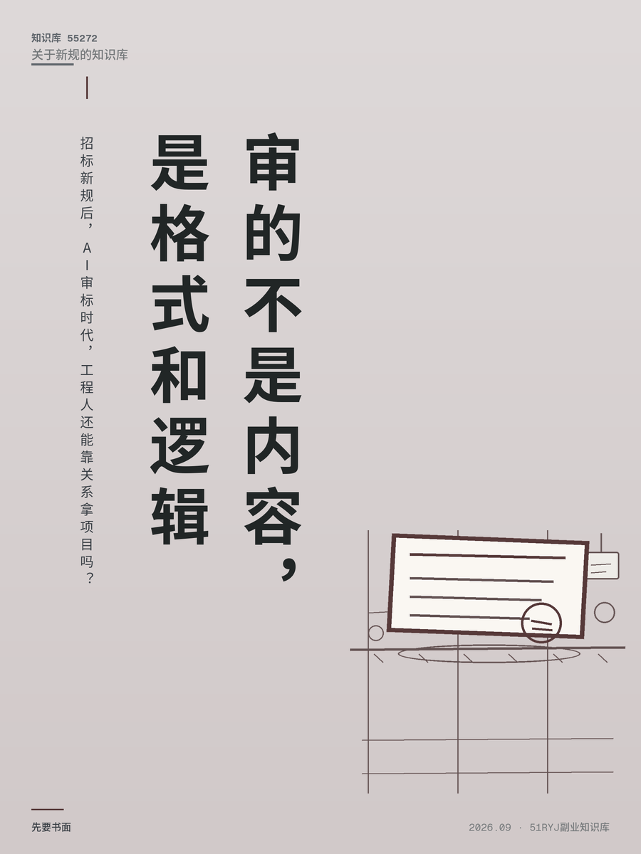 招标新规后，AI审标时代，工程人还能靠关系拿项目吗？
