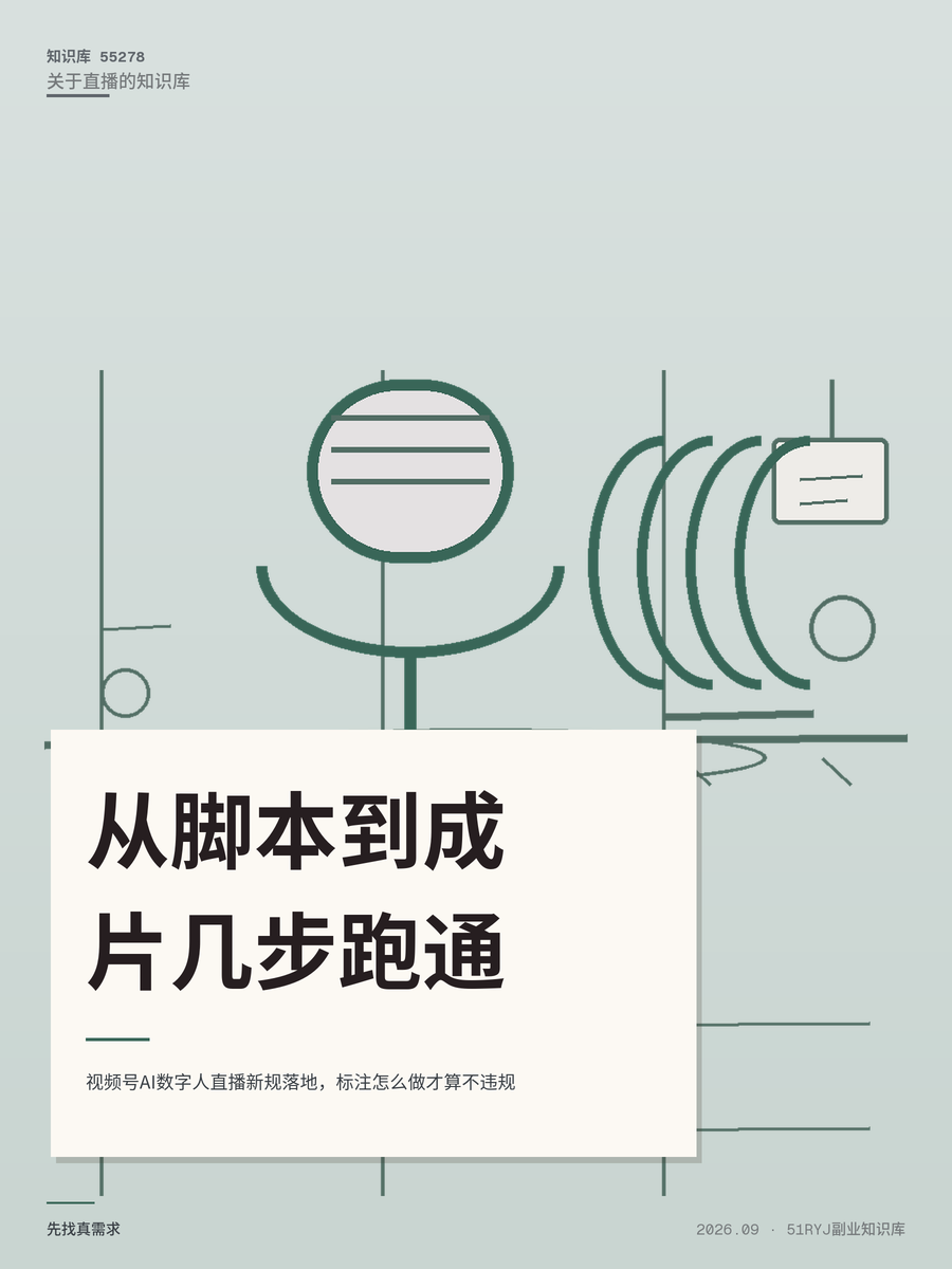 视频号AI数字人直播新规落地，标注怎么做才算不违规