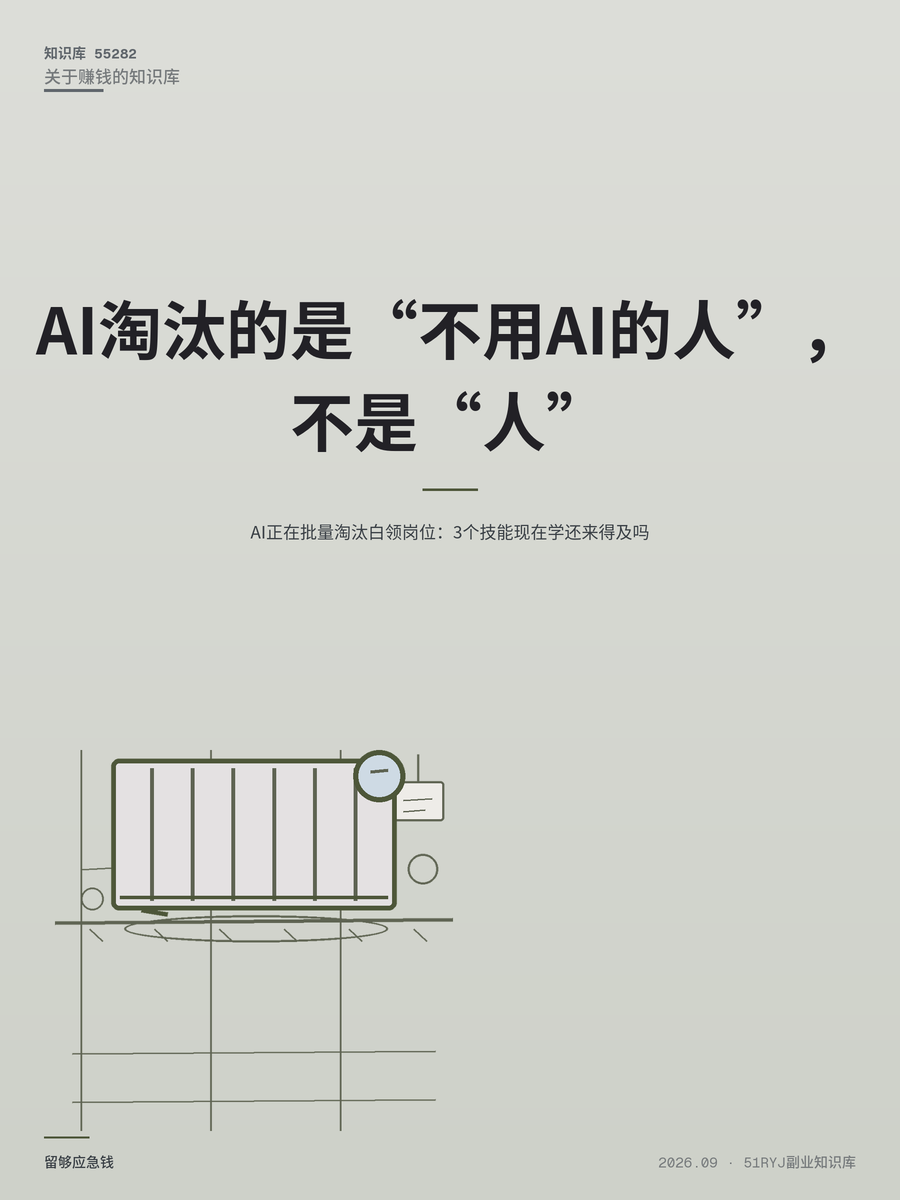 AI正在批量淘汰白领岗位：3个技能现在学还来得及吗
