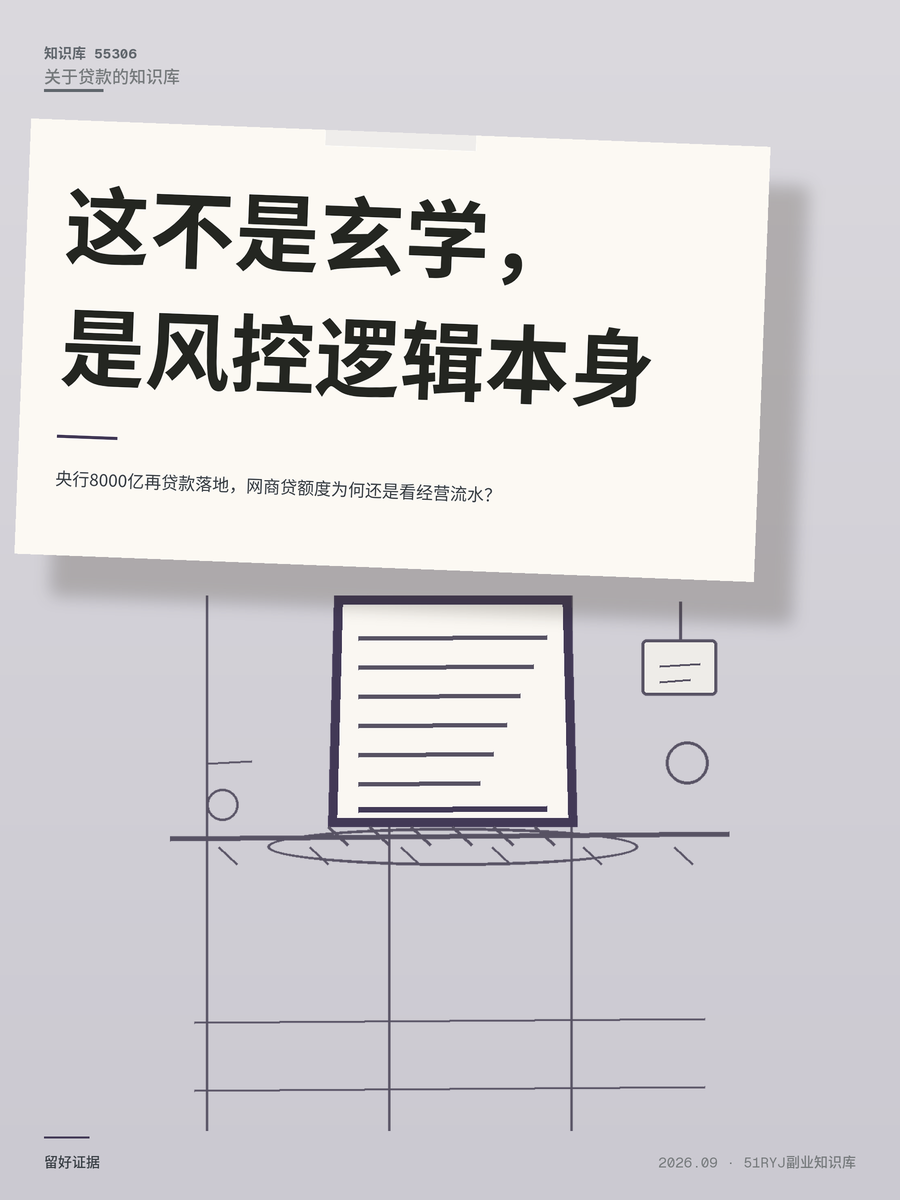 央行8000亿再贷款落地，网商贷额度为何还是看经营流水？