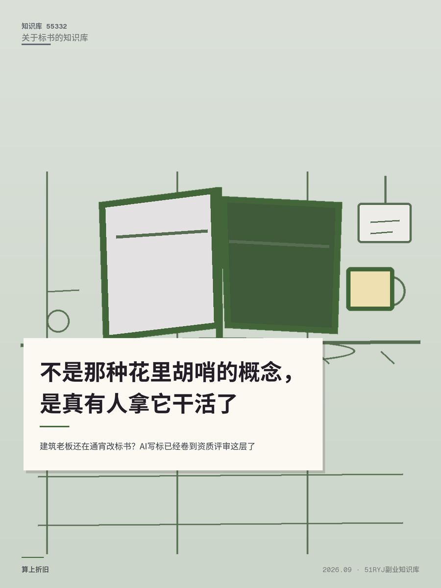 建筑老板还在通宵改标书？AI写标已经卷到资质评审这层了